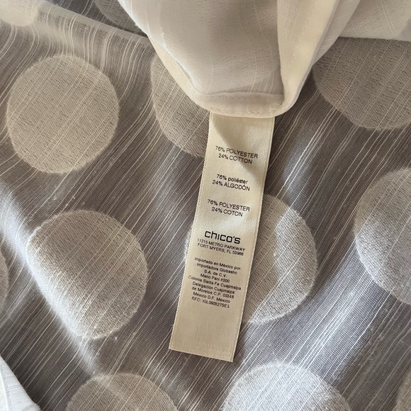 Chicos white long sleeve button down shirt - Picture 10 of 11
